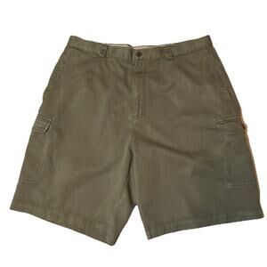 TOMMY BAHAMA Men’s Size 38 Cargo Shorts Green Silk Cotton